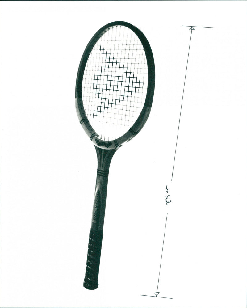Tennis Rackets - Vintage Photograph