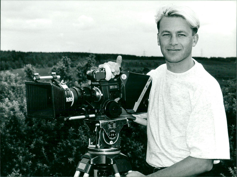 Presenter Chris Packham in Nature Detectives - Vintage Photograph