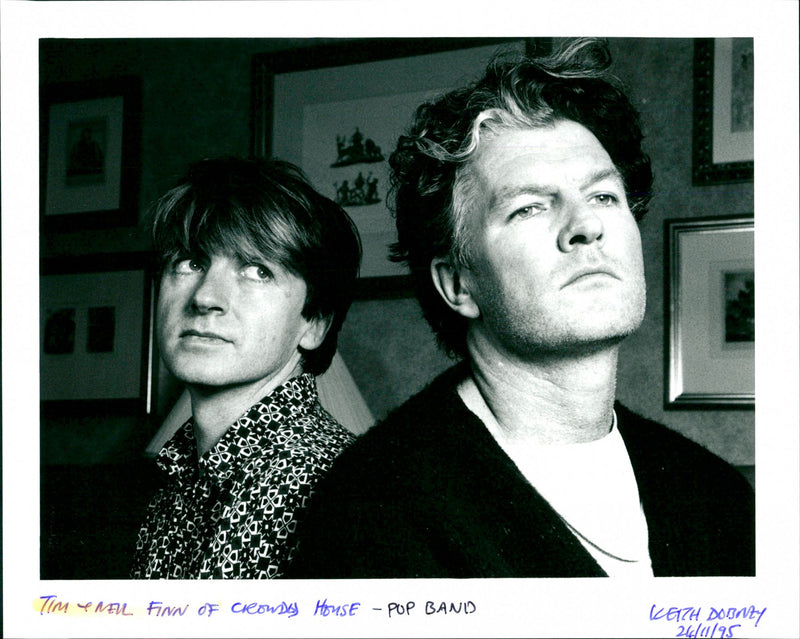 Tim and Neil Finn - Vintage Photograph