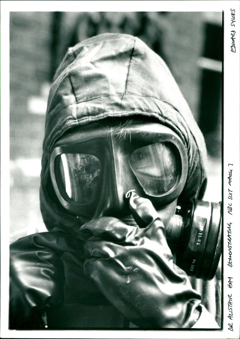Gas Mask - Vintage Photograph