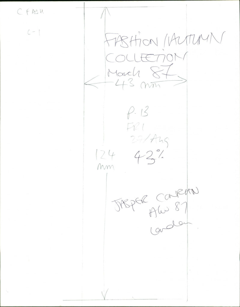 London Fashion Week 1987 - Vintage Photograph