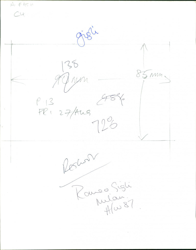 London Fashion Week 1987 - Vintage Photograph