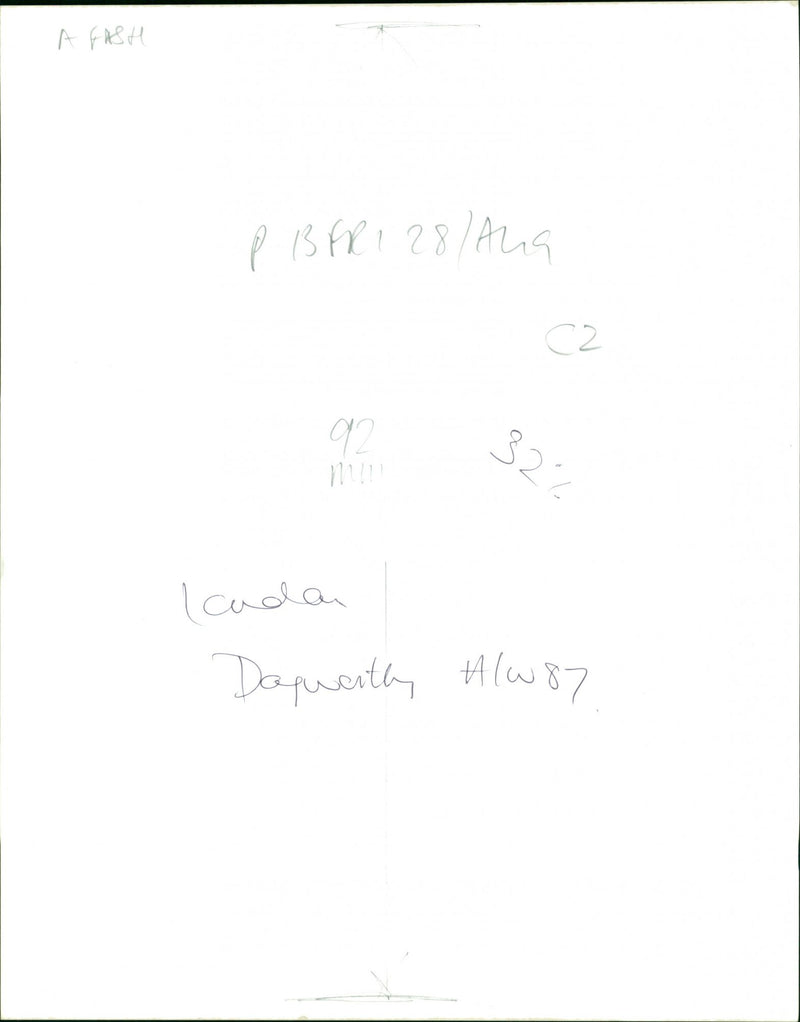 London Fashion Week 1987 - Vintage Photograph