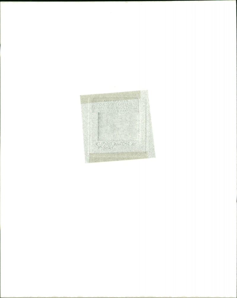 Elephant drinking at Hwange - Vintage Photograph