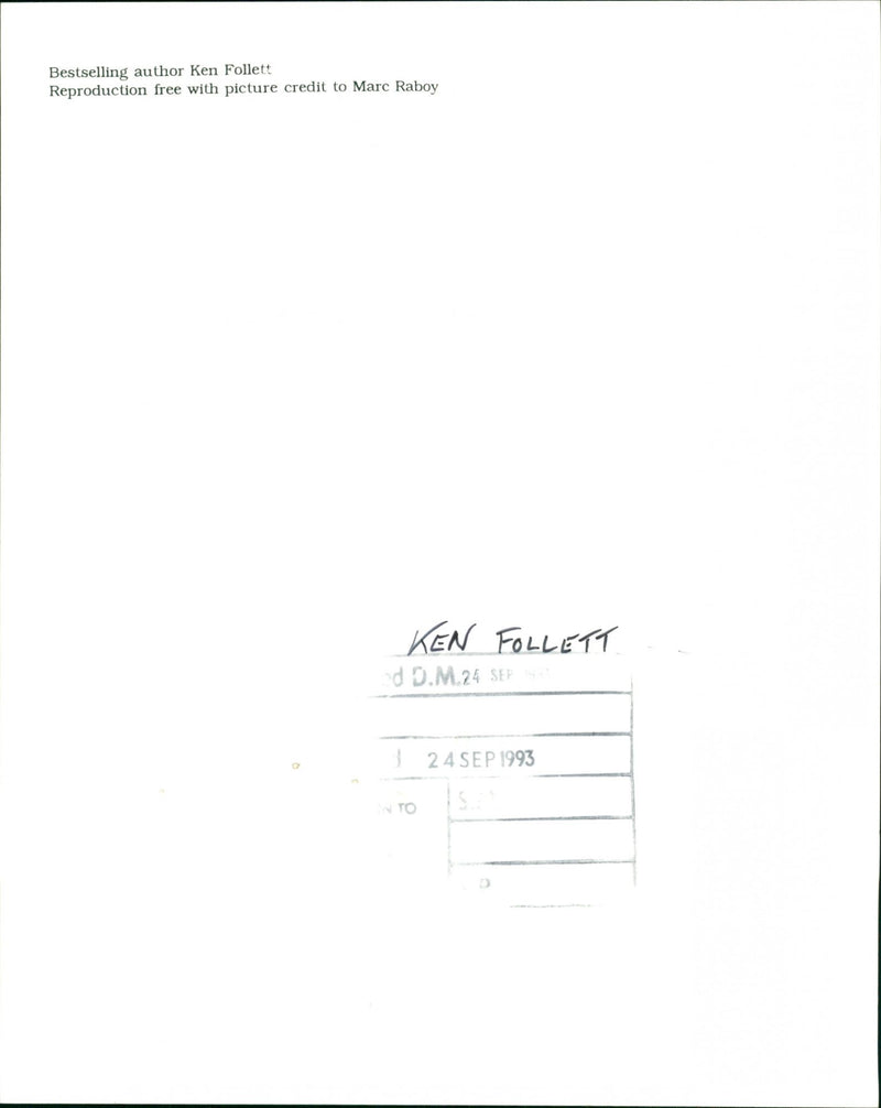 Ken Follett - Vintage Photograph
