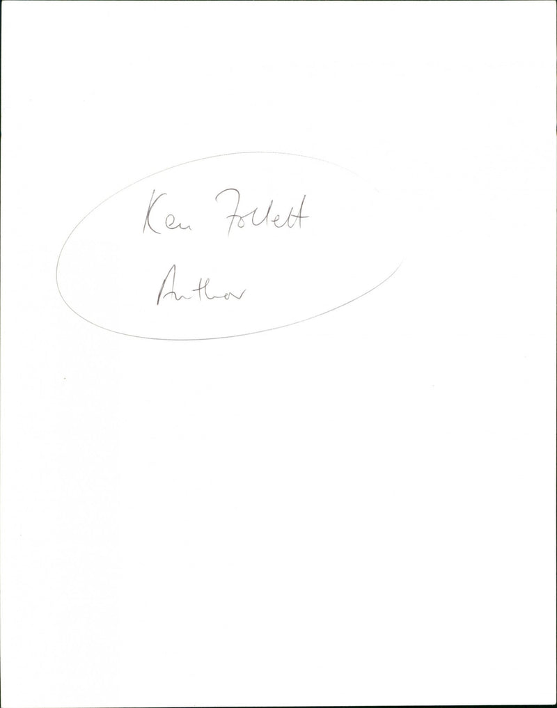 Ken Follett - Vintage Photograph