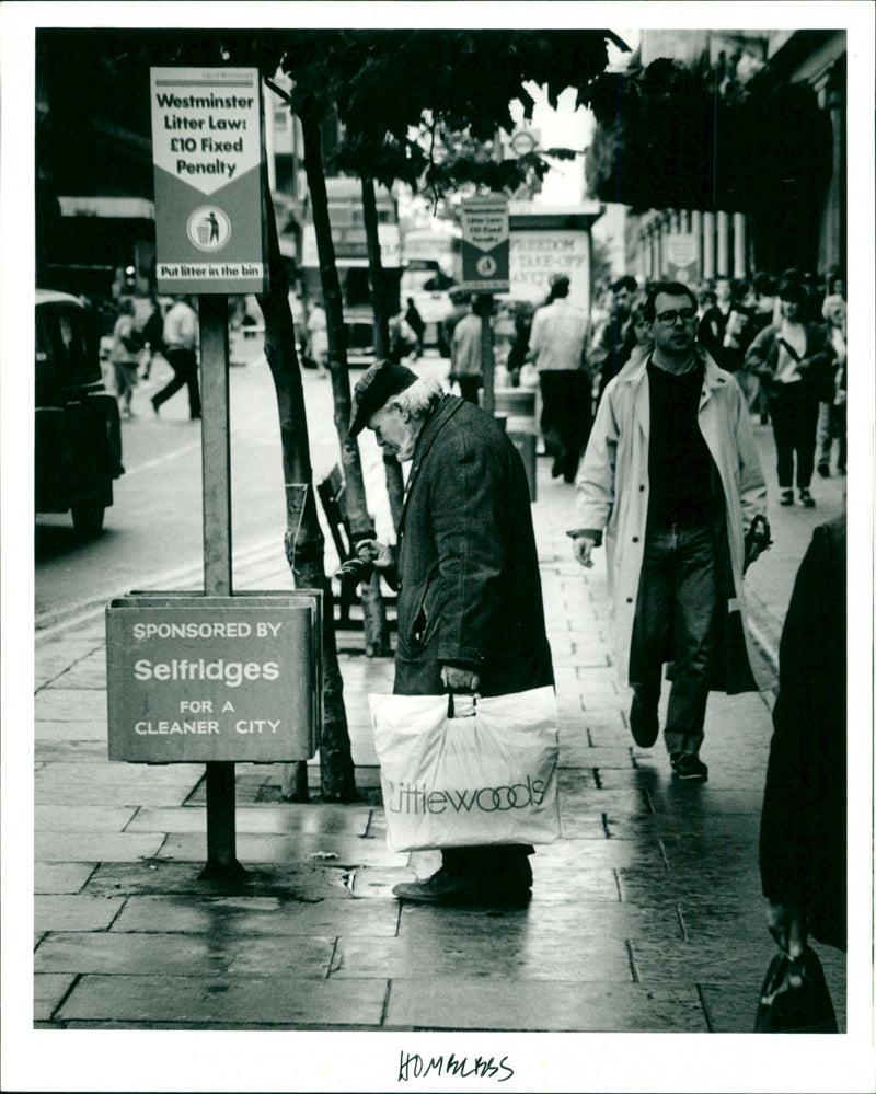 Homeless - Vintage Photograph