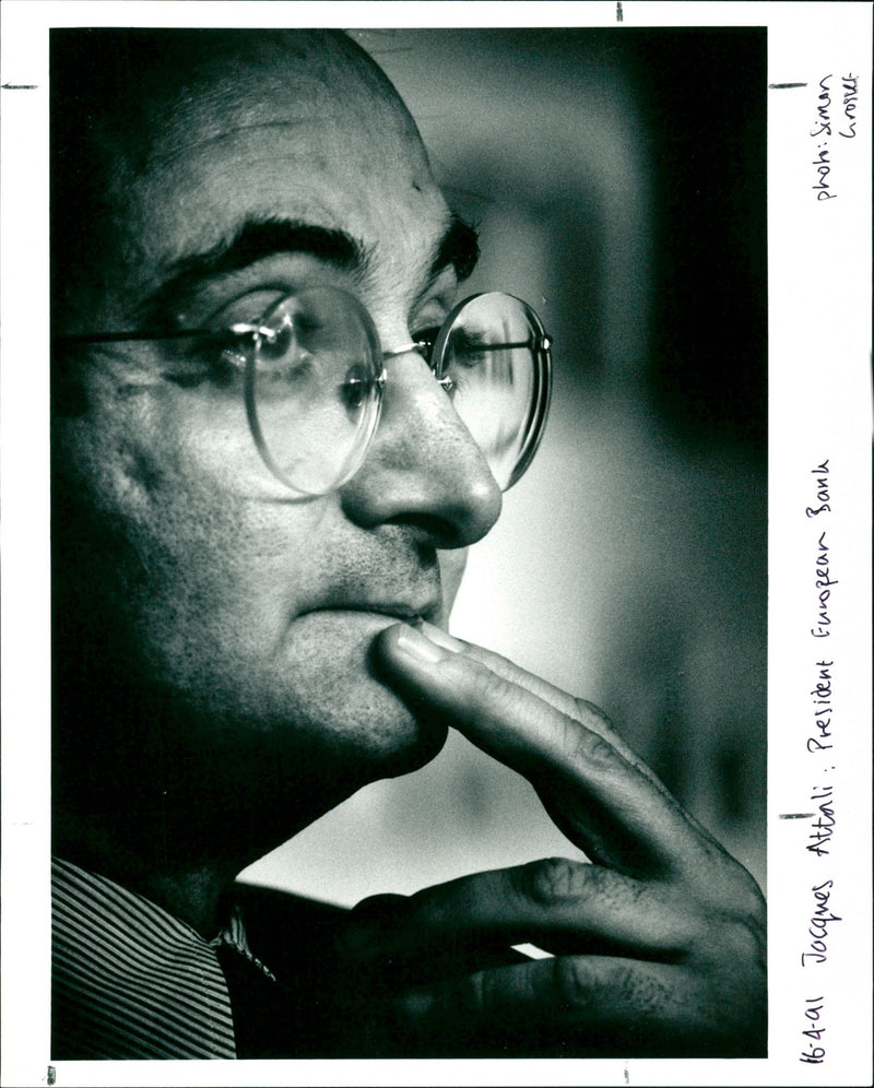 Jacques Attali - Vintage Photograph