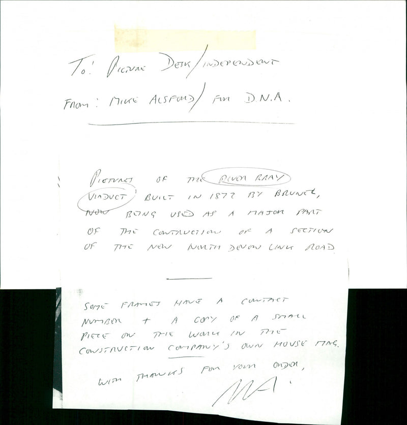 River Bray Viaduct - Vintage Photograph