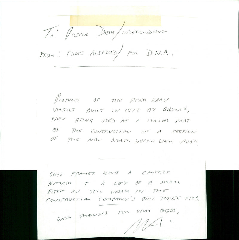 River Bray Viaduct - Vintage Photograph