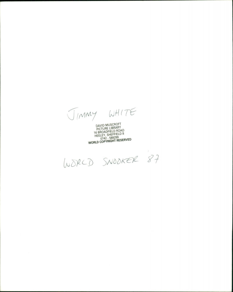 Jimmy White - Vintage Photograph