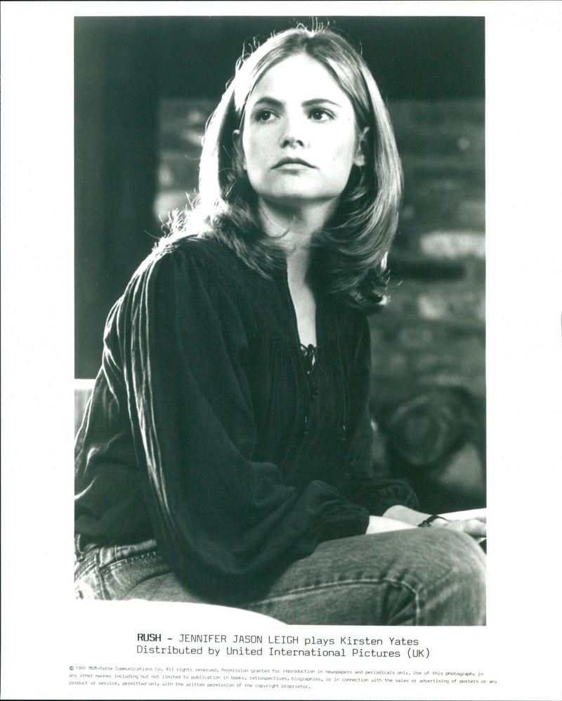 Jennifer Jason Leigh in "Rush" - Vintage Photograph