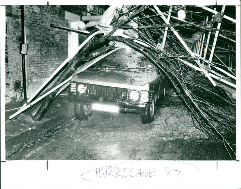 Hurricane '87 - Vintage Photograph