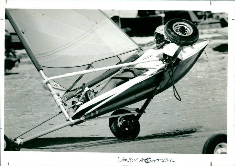 Land Yachting - Vintage Photograph