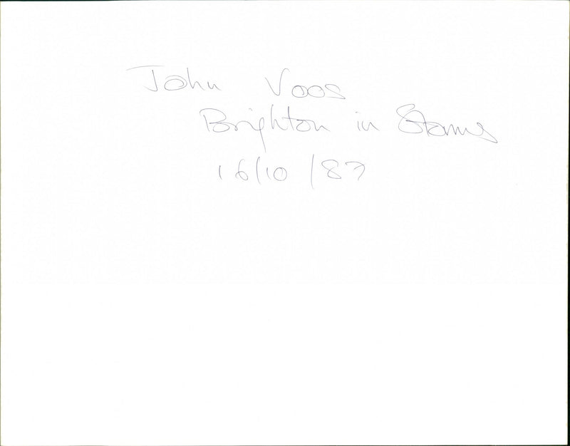 Hurricane '87 - Vintage Photograph