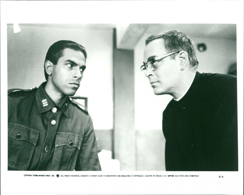 Alejandro Bracho and Raul Julia in "Romero" - Vintage Photograph