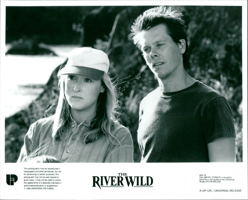 Meryl Streep and Kevin Bacon in The River Wild - Vintage Photograph