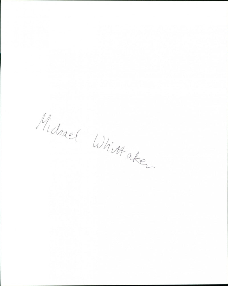 Michael Whitaker - Vintage Photograph