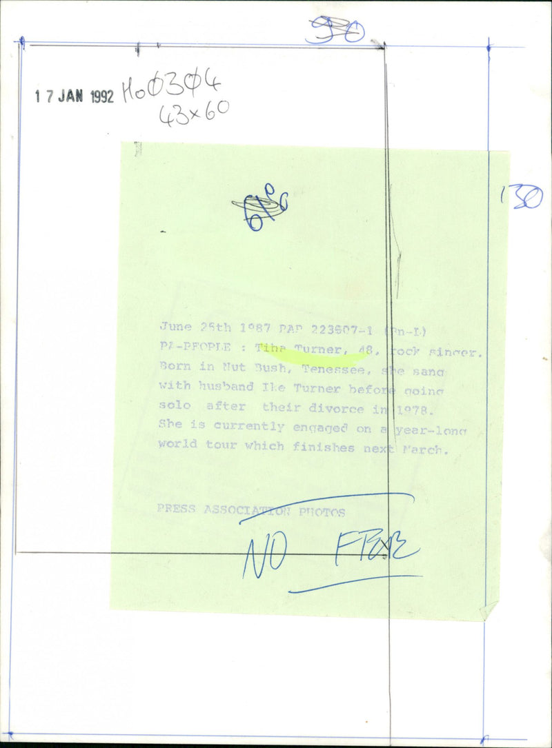 Tina Turner - Vintage Photograph