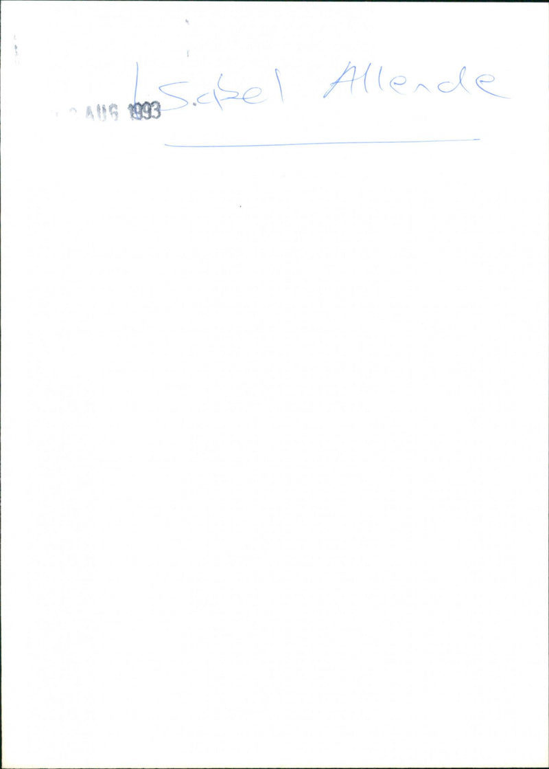 Isabel Allende - Vintage Photograph