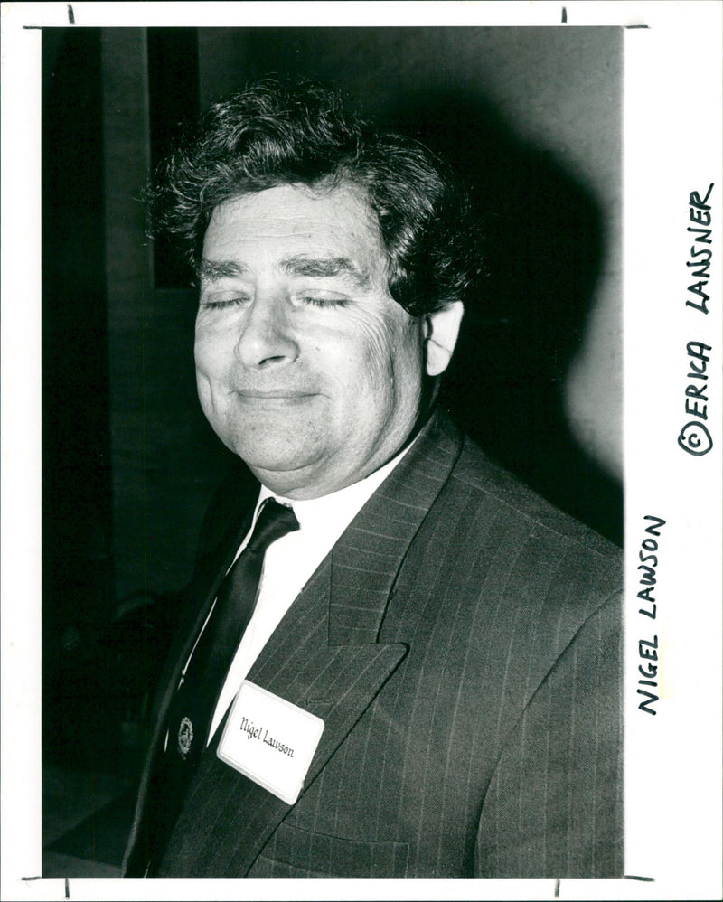 Nigel Lawson - Vintage Photograph