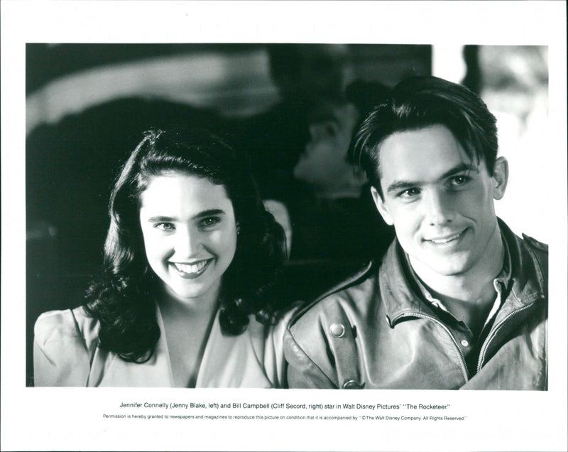 Jennifer Connelly and Bill Campbell - Vintage Photograph