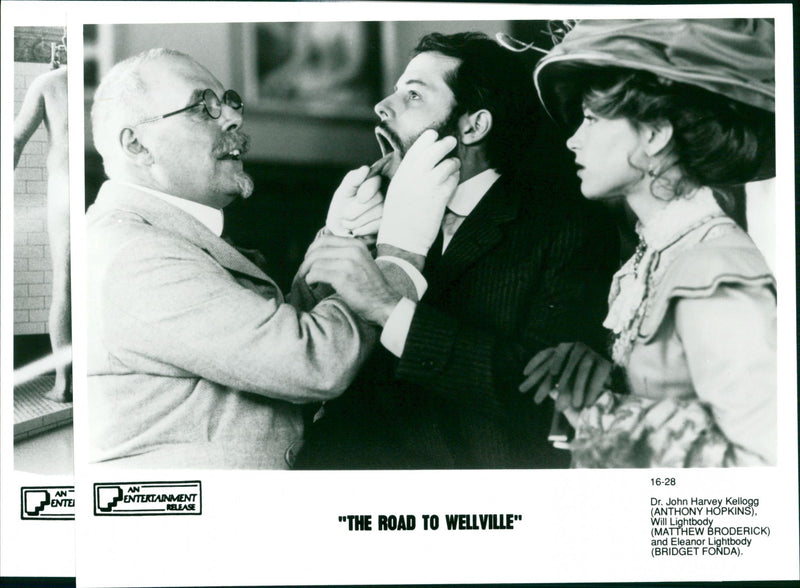 Anthony Hopkins, Matthew Broderick and Bridget Fonda in "The Road to Wellville" - Vintage Photograph