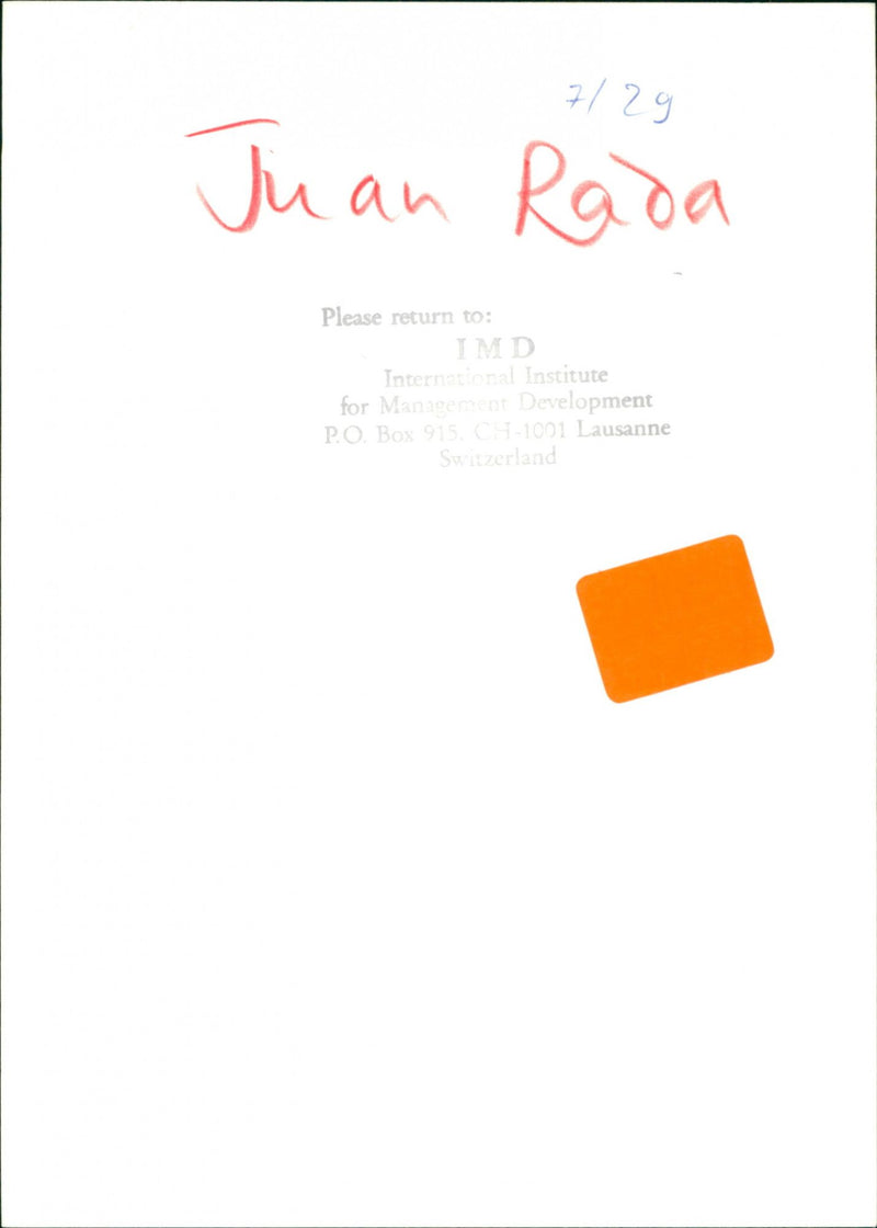Juan Rada - Vintage Photograph