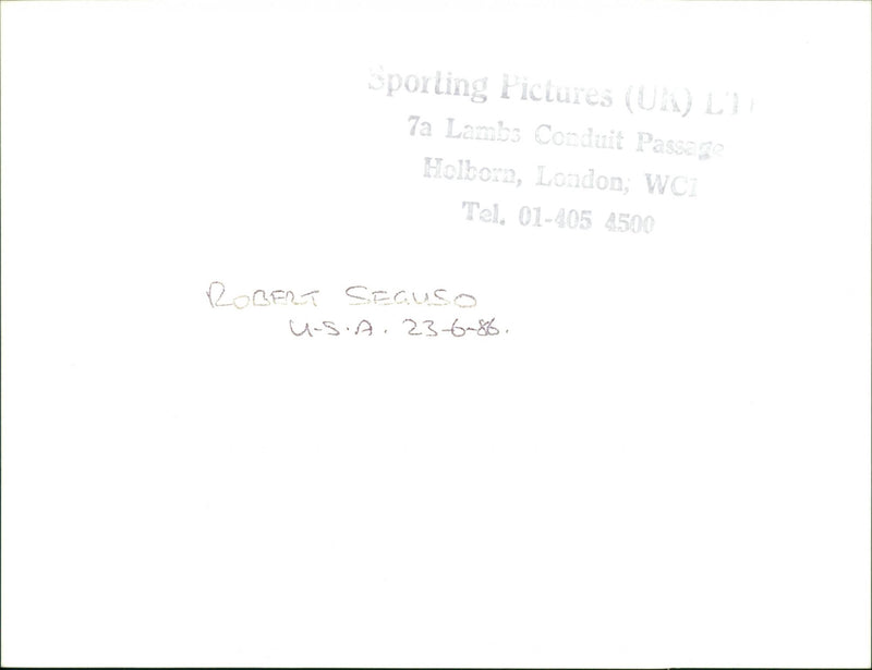 Robert Seguso - Vintage Photograph