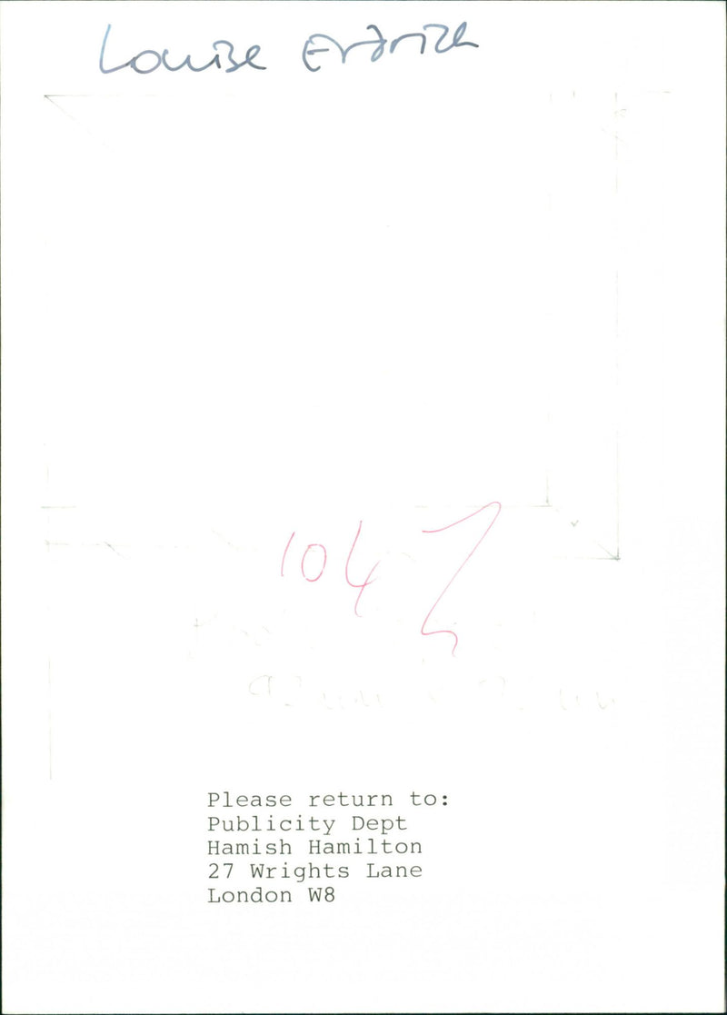 Louise Erdrich - Vintage Photograph