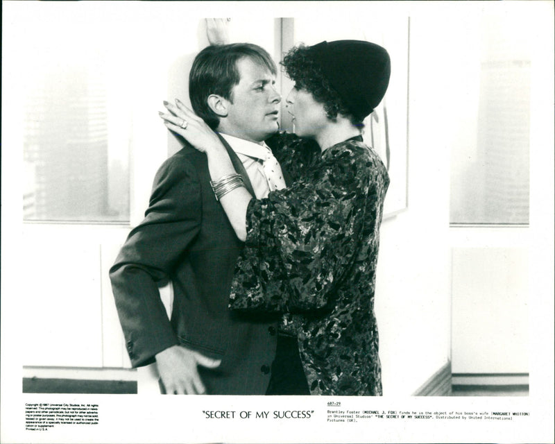 Michael J. Fox and Margaret Whitton - Vintage Photograph