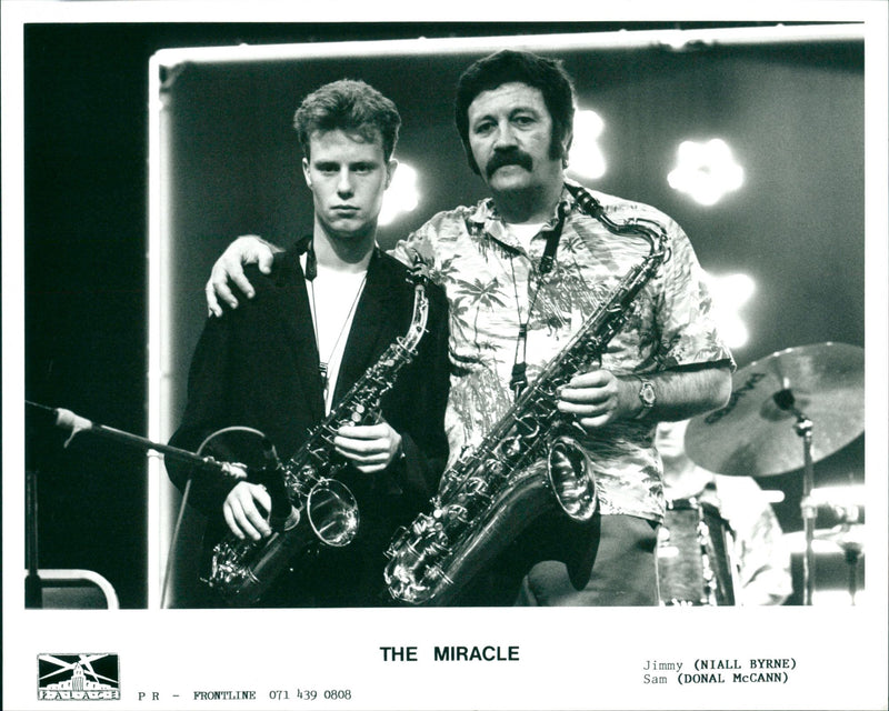 Niall Byrne and Donal McCann in The Miracle - Vintage Photograph