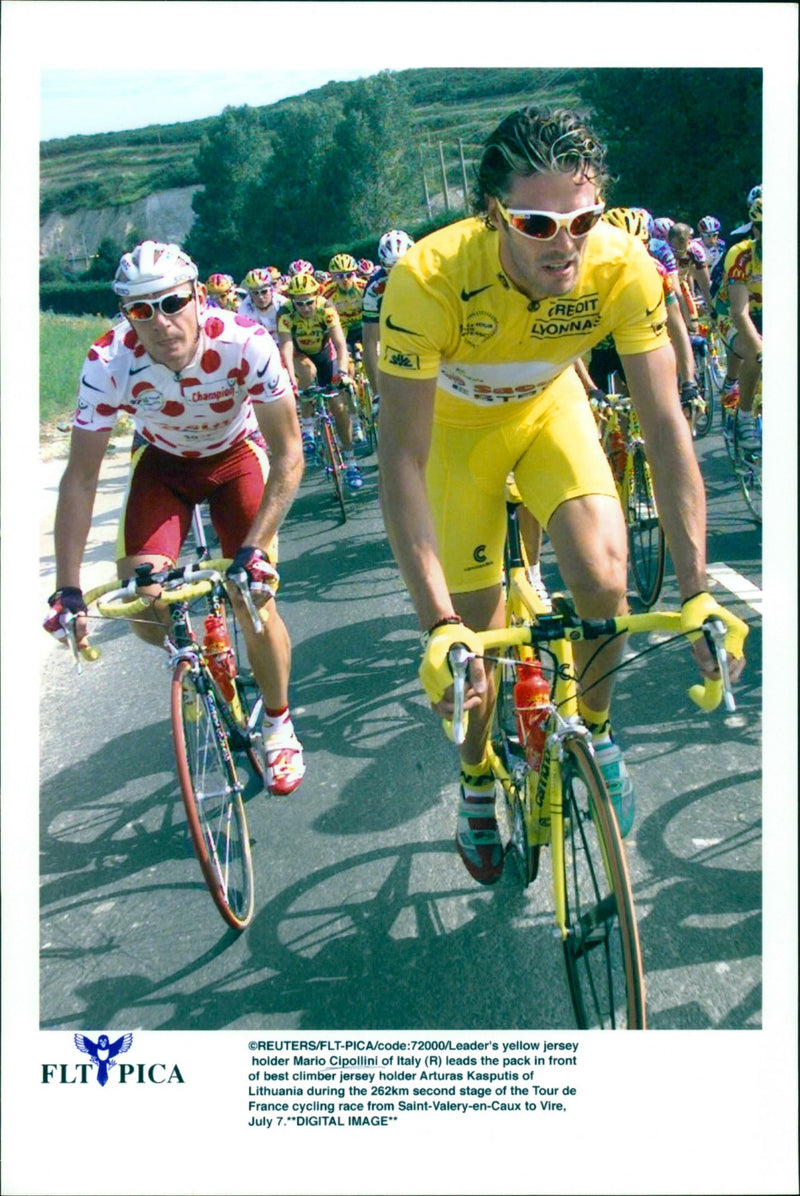 Mario Cipollini Cyclist. Vintage Photograph