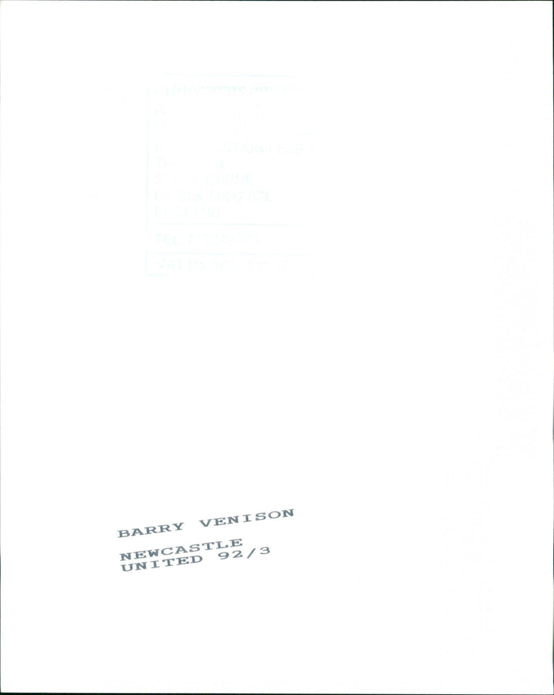 Barry Venison - Vintage Photograph