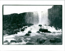 Island, waterfall at Tingvallavatn - Vintage Photograph