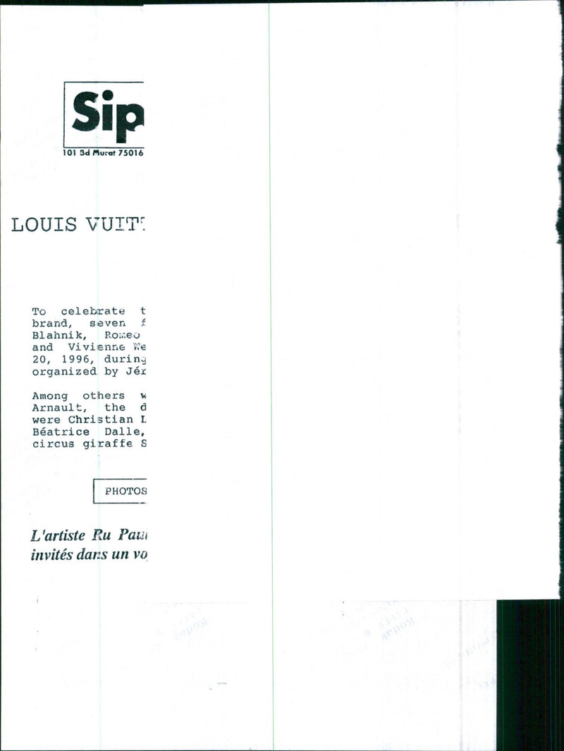 Louis Vuitton fashion show - Vintage Photograph