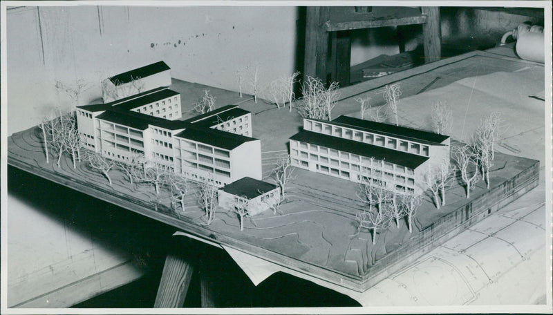 Technical University in Stockholm Relocation Model - Vintage Photograph