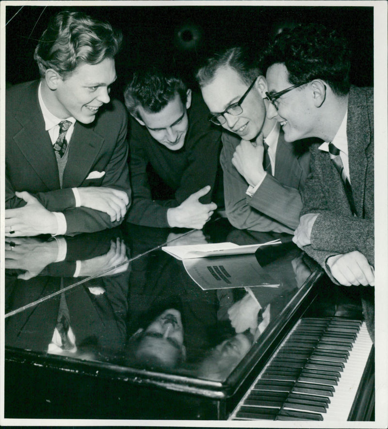 Modern Music Course at Technical University in Stockholm - Vintage Photograph