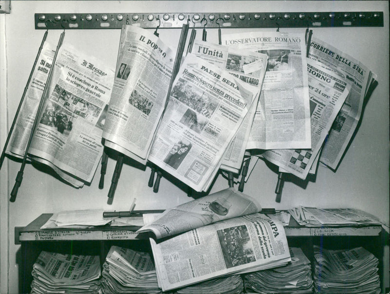 Italy: Mass Media - Vintage Photograph