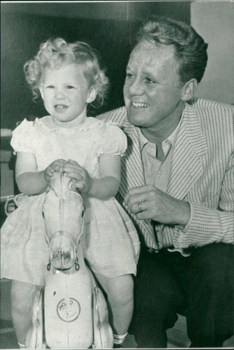 Schuyler Johnson with her Dd Actor Van Johnson - Vintage Photograph