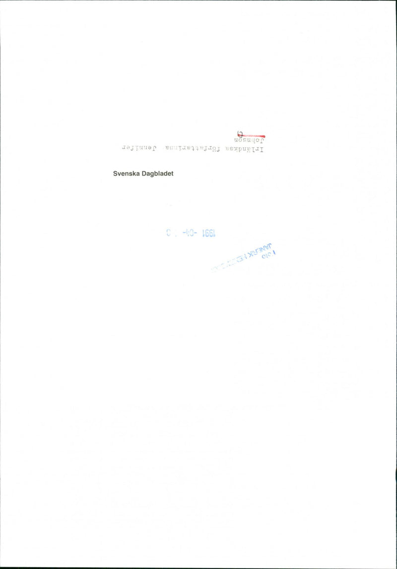 1991 JENNIFER JANERKEN IRISH JAPEQHEGEYSUANS WRITER JOHNSON - Vintage Photograph