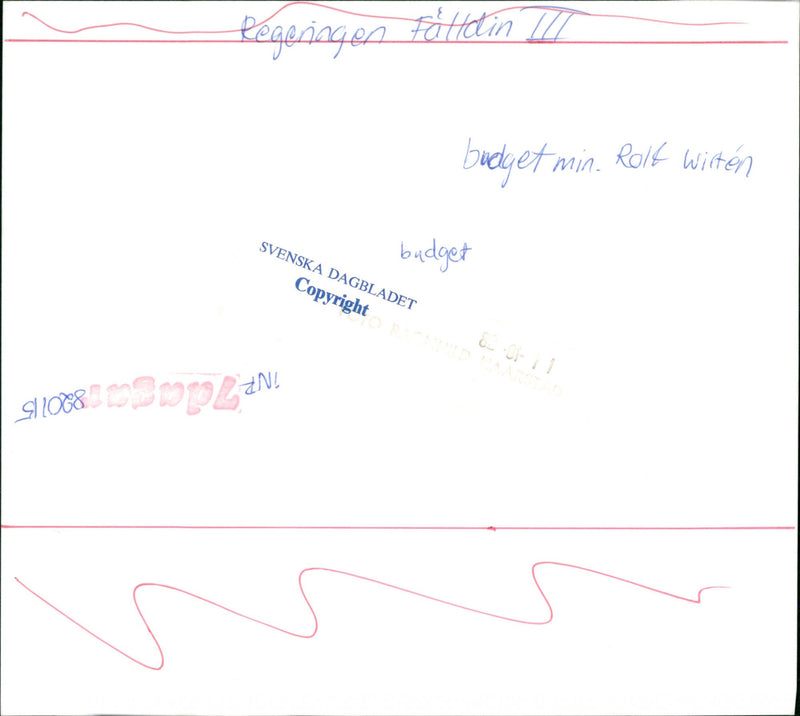 The Government of the Community, Rolf Wirtén - Vintage Photograph