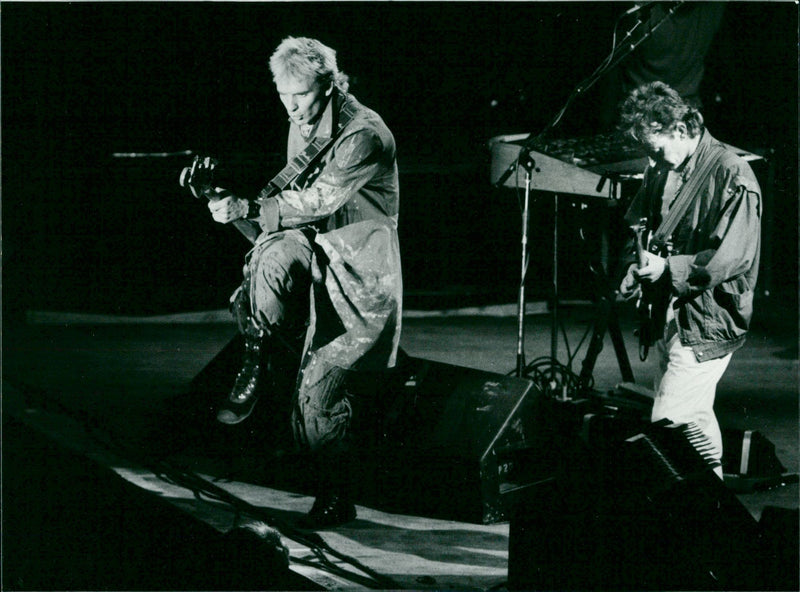 Singer Sting and Andy Summers - Vintage Photograph