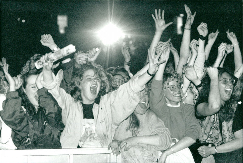 New Kids on the Block has a concert in the Globe - Vintage Photograph