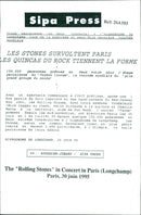 The "Rolling Stones" in Concert in Paris - Vintage Photograph