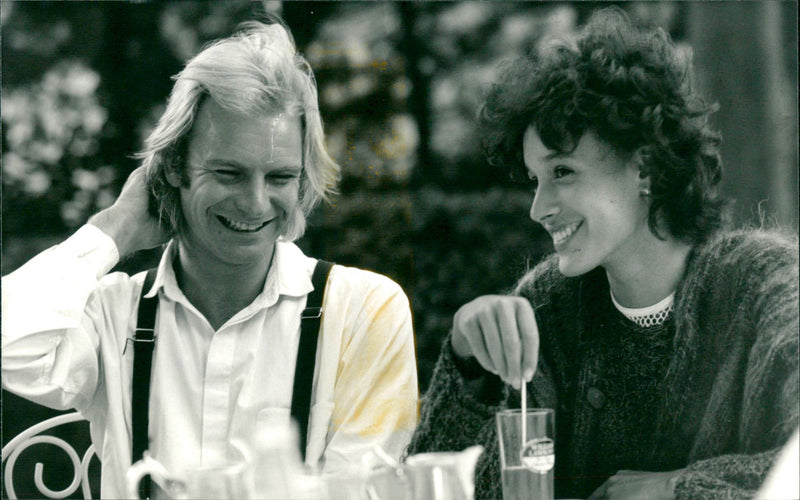 Sting and Jennifer Beals - Vintage Photograph