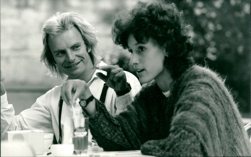 Sting and Jennifer Beals - Vintage Photograph