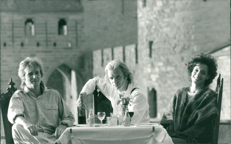 Franc Roddam, Sting and Jennifer Beals - Vintage Photograph