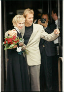 The newlywed wedding couple Sting and Trudie Styler - Vintage Photograph