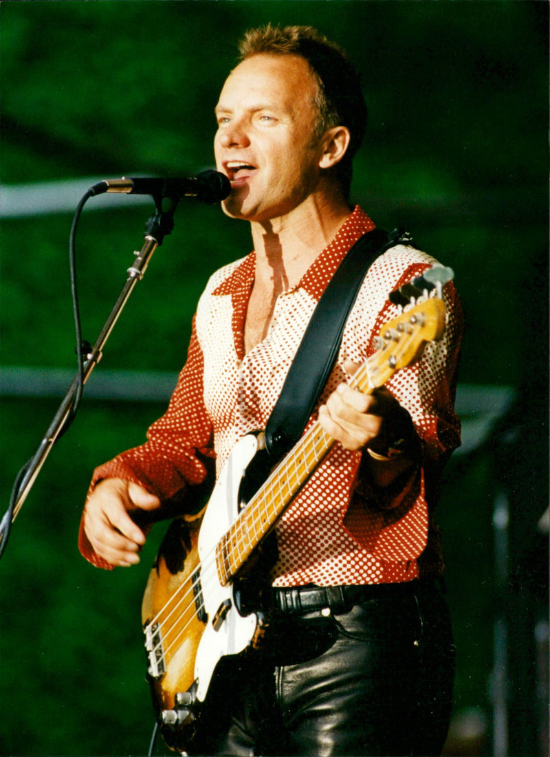 Sting in concert in Hamburg - Vintage Photograph